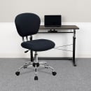 Flash Furniture H-2376-F-GY-GG Swivel Task Chair w/ Gray Vinyl Back & Seat - Chrome Base w/ Casters thumbnail 9