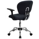 Flash Furniture H-2376-F-GY-ARMS-GG Swivel Office Arm Chair w/ Mid Back - Gray Mesh Back & Seat thumbnail 3