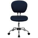 Flash Furniture H-2376-F-NAVY-GG Swivel Office Chair w/ Mid Back - Navy Blue Mesh Back & Seat thumbnail 5