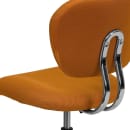 Flash Furniture H-2376-F-ORG-GG Swivel Office Chair w/ Mid Back - Orange Mesh Back & Seat thumbnail 8