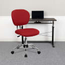 Flash Furniture H-2376-F-RED-GG Swivel Office Chair w/ Mid Back - Red Mesh Back & Seat thumbnail 9