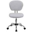 Flash Furniture H-2376-F-WHT-GG Swivel Office Chair w/ Mid Back - White Mesh Back & Seat thumbnail 5