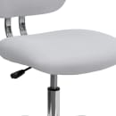 Flash Furniture H-2376-F-WHT-GG Swivel Office Chair w/ Mid Back - White Mesh Back & Seat thumbnail 7