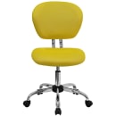 Flash Furniture H-2376-F-YEL-GG Swivel Office Chair w/ Mid Back - Yellow Mesh Back & Seat thumbnail 5