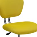 Flash Furniture H-2376-F-YEL-GG Swivel Office Chair w/ Mid Back - Yellow Mesh Back & Seat thumbnail 7