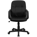 Flash Furniture H8020-GG Swivel Office Chair w/ Mid Back - Black Glove Vinyl Upholstery thumbnail 5