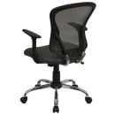 Flash Furniture H-8369F-DK-GY-GG Swivel Office Chair w/ Mid Back - Dark Gray Mesh Back & Seat thumbnail 4
