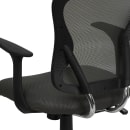 Flash Furniture H-8369F-DK-GY-GG Swivel Office Chair w/ Mid Back - Dark Gray Mesh Back & Seat thumbnail 8