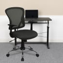 Flash Furniture H-8369F-DK-GY-GG Swivel Office Chair w/ Mid Back - Dark Gray Mesh Back & Seat thumbnail 9