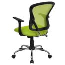 Flash Furniture H-8369F-GN-GG Swivel Office Chair w/ Mid Back - Green Mesh Back & Seat thumbnail 4