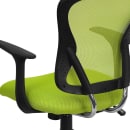 Flash Furniture H-8369F-GN-GG Swivel Office Chair w/ Mid Back - Green Mesh Back & Seat thumbnail 8