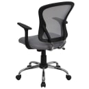 Flash Furniture H-8369F-GY-GG Swivel Office Chair w/ Mid Back - Gray Mesh Back & Seat thumbnail 4