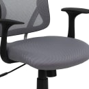 Flash Furniture H-8369F-GY-GG Swivel Office Chair w/ Mid Back - Gray Mesh Back & Seat thumbnail 7