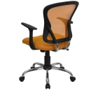Flash Furniture H-8369F-ORG-GG Swivel Office Chair w/ Mid Back - Orange Mesh Back & Seat thumbnail 4