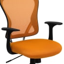 Flash Furniture H-8369F-ORG-GG Swivel Office Chair w/ Mid Back - Orange Mesh Back & Seat thumbnail 7