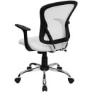 Flash Furniture H-8369F-WHT-GG Swivel Office Chair w/ Mid Back - White Mesh Back & Seat thumbnail 4