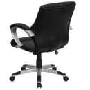 Flash Furniture H-9637L-2-MID-GG Swivel Office Chair w/ Mid Back - Black LeatherSoft Upholstery thumbnail 3