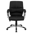 Flash Furniture H-9637L-2-MID-GG Swivel Office Chair w/ Mid Back - Black LeatherSoft Upholstery thumbnail 4