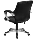 Flash Furniture H-9637L-2-MID-GG Swivel Office Chair w/ Mid Back - Black LeatherSoft Upholstery thumbnail 6