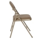 Flash Furniture HA-F003D-BGE-GG Folding Chair w/ Beige Vinyl Back & Seat - Steel Frame, Beige thumbnail 3