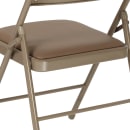 Flash Furniture HA-F003D-BGE-GG Folding Chair w/ Beige Vinyl Back & Seat - Steel Frame, Beige thumbnail 8