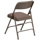 Flash Furniture HA-MC309AF-BGE-GG Folding Chair w/ Beige Fabric Back & Seat - Steel Frame, Beige thumbnail 4