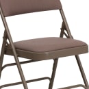 Flash Furniture HA-MC309AF-BGE-GG Folding Chair w/ Beige Fabric Back & Seat - Steel Frame, Beige thumbnail 7
