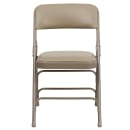 Flash Furniture HA-MC309AV-BGE-GG Folding Chair w/ Beige Vinyl Back & Seat - Steel Frame, Beige thumbnail 5