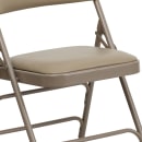 Flash Furniture HA-MC309AV-BGE-GG Folding Chair w/ Beige Vinyl Back & Seat - Steel Frame, Beige thumbnail 7