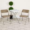 Flash Furniture HA-MC309AV-BGE-GG Folding Chair w/ Beige Vinyl Back & Seat - Steel Frame, Beige thumbnail 9