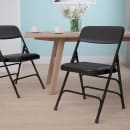 Flash Furniture HA-MC309AV-BK-GG Folding Chair w/ Black Vinyl Back & Seat - Steel Frame, Black thumbnail 11