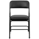 Flash Furniture HA-MC309AV-BK-GG Folding Chair w/ Black Vinyl Back & Seat - Steel Frame, Black thumbnail 5