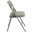 Flash Furniture HA-MC309AV-GY-GG Folding Chair w/ Gray Vinyl Back & Seat - Steel Frame, Gray thumbnail 3
