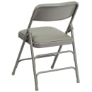 Flash Furniture HA-MC309AV-GY-GG Folding Chair w/ Gray Vinyl Back & Seat - Steel Frame, Gray thumbnail 4