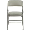 Flash Furniture HA-MC309AV-GY-GG Folding Chair w/ Gray Vinyl Back & Seat - Steel Frame, Gray thumbnail 5