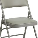 Flash Furniture HA-MC309AV-GY-GG Folding Chair w/ Gray Vinyl Back & Seat - Steel Frame, Gray thumbnail 7