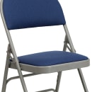 Flash Furniture HA-MC705AF-3-NVY-GG Extra Large Folding Chair w/ Navy Blue Fabric Back & Seat - Steel Frame, Gray thumbnail 7