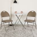 Flash Furniture HA-MC705AV-3-BGE-GG Extra Large Folding Chair w/ Beige Vinyl Back & Seat - Steel Frame, Beige thumbnail 6