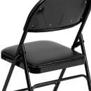 Flash Furniture HA-MC705AV-3-BK-GG Extra Large Folding Chair w/ Black Vinyl Back & Seat - Steel Frame, Black thumbnail 8