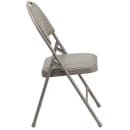 Flash Furniture HA-MC705AV-3-GY-GG Extra Large Folding Chair w/ Gray Vinyl Back & Seat - Steel Frame, Gray thumbnail 3