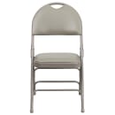 Flash Furniture HA-MC705AV-3-GY-GG Extra Large Folding Chair w/ Gray Vinyl Back & Seat - Steel Frame, Gray thumbnail 5
