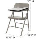 Flash Furniture HF-309AST-LFT-GG Folding Chair w/ Left Tablet Arm - Steel, Beige thumbnail 4