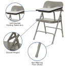 Flash Furniture HF-309AST-LFT-GG Folding Chair w/ Left Tablet Arm - Steel, Beige thumbnail 6