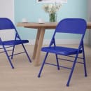 Flash Furniture HF3-BLUE-GG Steel Folding Chair - Blue thumbnail 11