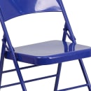 Flash Furniture HF3-BLUE-GG Steel Folding Chair - Blue thumbnail 7