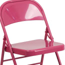 Flash Furniture HF3-FUCHSIA-GG Steel Folding Chair - Fuchsia thumbnail 7