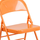Flash Furniture HF3-ORANGE-GG Steel Folding Chair - Orange thumbnail 7