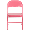 Flash Furniture HF3-PINK-GG Steel Folding Chair - Pink thumbnail 5