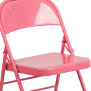 Flash Furniture HF3-PINK-GG Steel Folding Chair - Pink thumbnail 7
