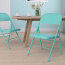 Flash Furniture HF3-TEAL-GG Steel Folding Chair - Teal thumbnail 11